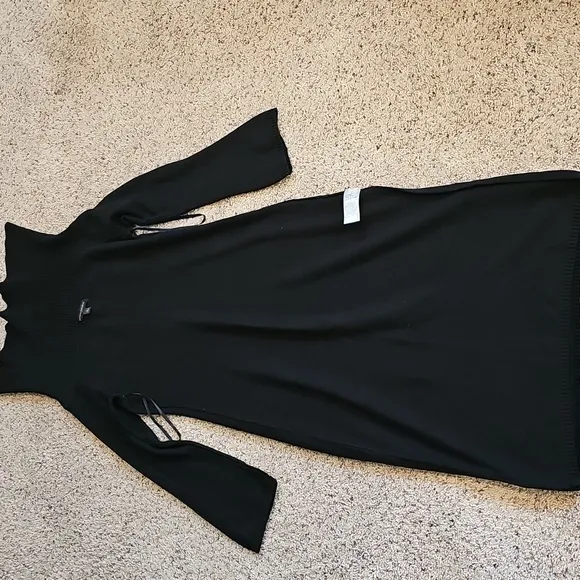 Banana Republic sz S black turtleneck sweater dress