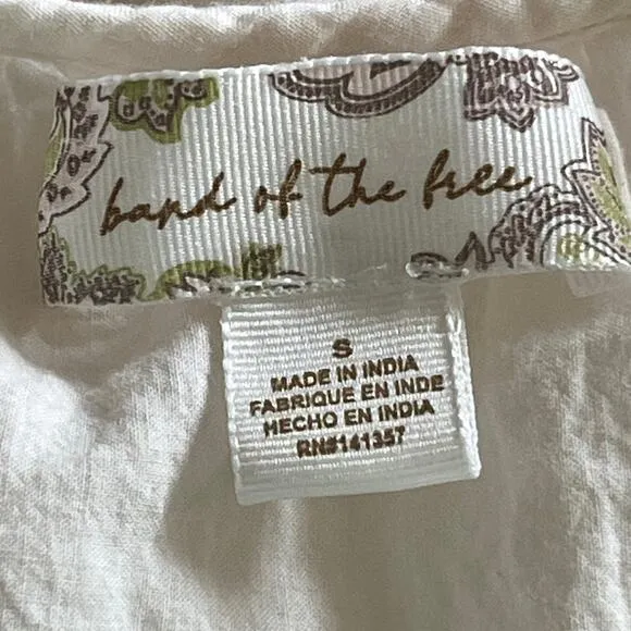 Band of the Free Arrouya Dress Cream Small
