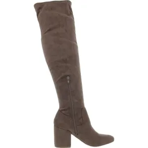 BAR III Womens Beige Padded Gabrie Round Toe Block Heel Dress Boots 7 M
