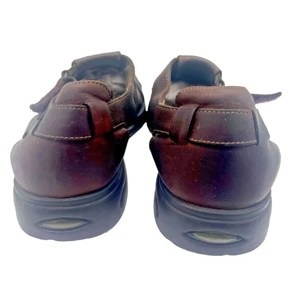 Bass Men's Brown Leather Fishermen Sandals Jakson 3Q33 Size 10 M Comfort Shoes