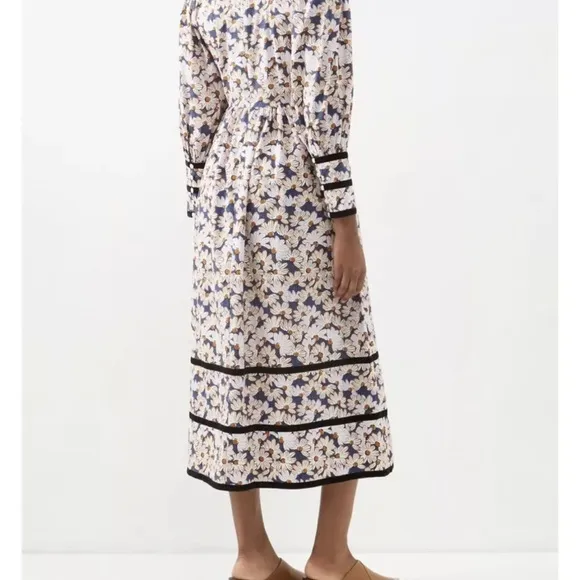 Batsheva Clemmie Floral Midi Dress - Size 6