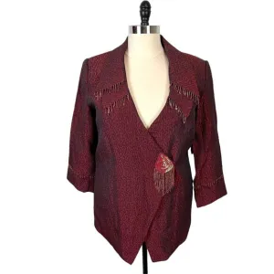 Beaded Evening Jacket Harmony New York Wedding Special Occasion Size 18 Vintage