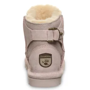 Bearpaw Betty Youth Boots Suede Wool Pink Caviar Girls Size 2
