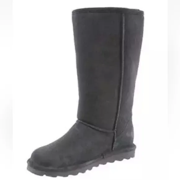 BEARPAW Cold Weather Boots CHARCOAL-030 - Charcoal Elle Tall Youth Suede Boot