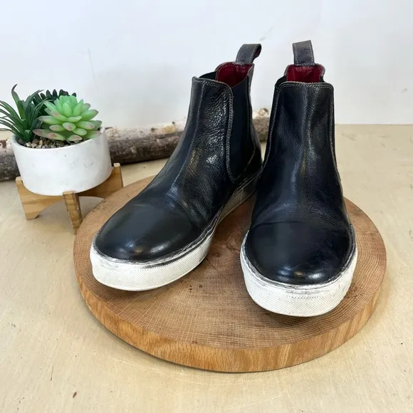 BED|STU | Whitney F325003 Womens Black Leather Lifestyle Sneakers Shoes Size 9.5