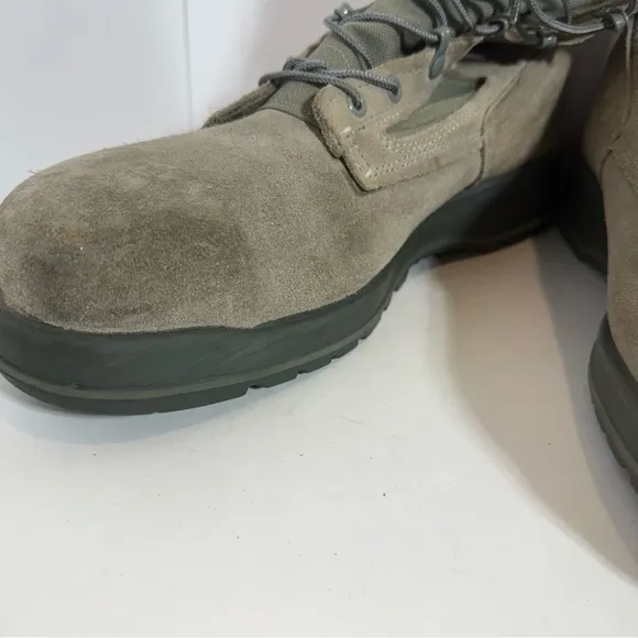 Belleville 600 ST Hot Weather Steel Toe Military Boots Tan Green Size 12 R