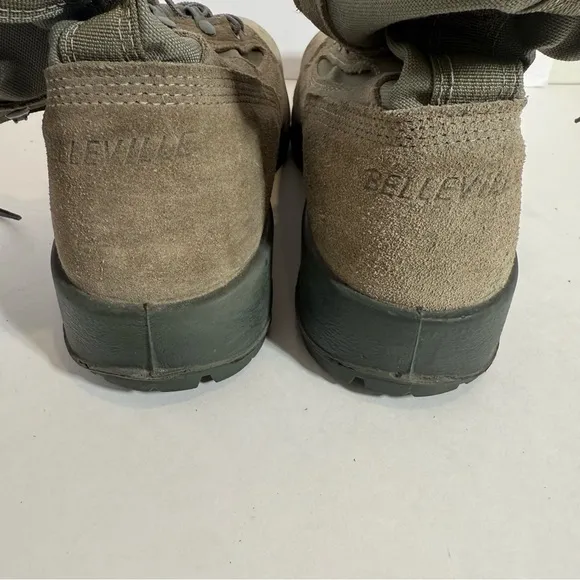 Belleville 600 ST Hot Weather Steel Toe Military Boots Tan Green Size 12 R