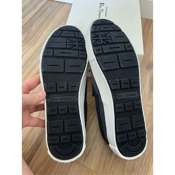 Ben Sherman NWT canvas Slip-On Casual Shoes sz 8
