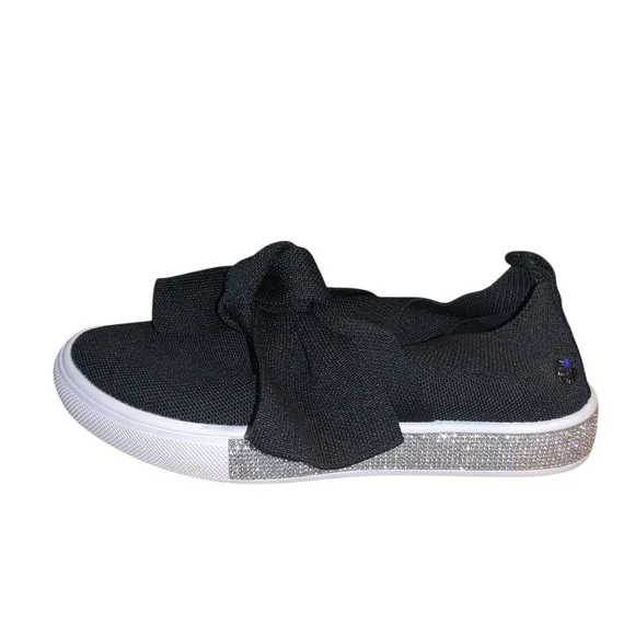 Bernie Mev Women's Sparkle Serenity Sneakers Wedge Heel Ladies Slipon Shoes Sz 7