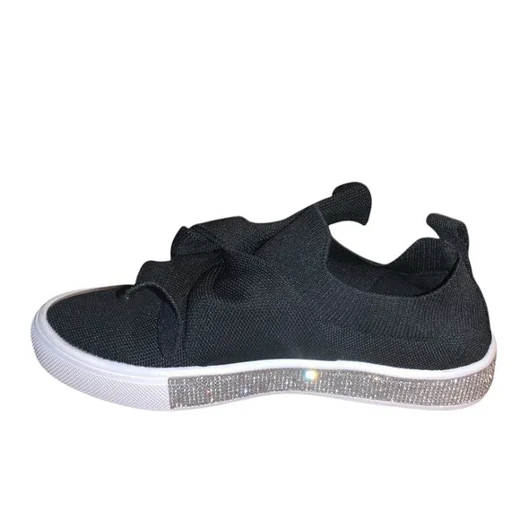 Bernie Mev Women's Sparkle Serenity Sneakers Wedge Heel Ladies Slipon Shoes Sz 7