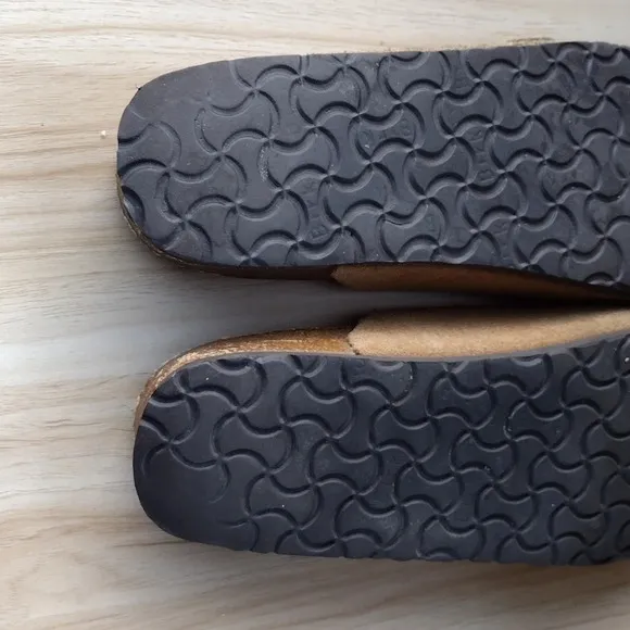 Betula by Birkenstock 280 Brown Suede Slip-On Sandals Men's 43 Size M 10