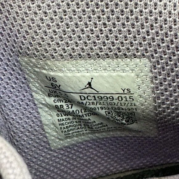Big Kids Nike Air Jordan Max Aura 3 Black Lilac Basketball Sneakers Shoes Size 6