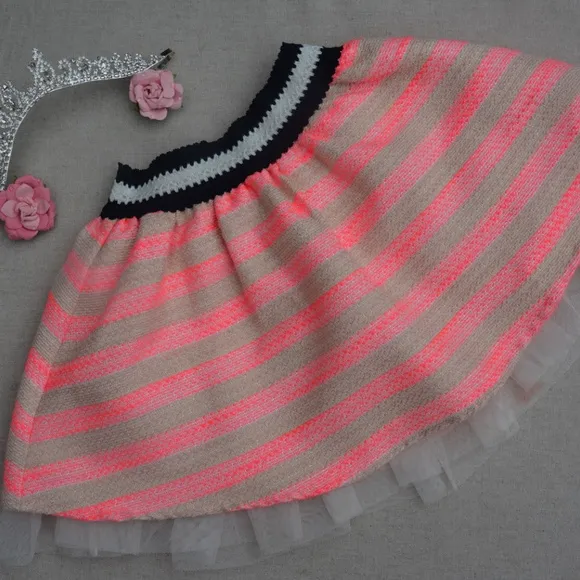 Billieblush Festive &amp; Fun Skirt! with Pom Pom Cap!