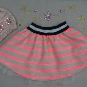 Billieblush Festive &amp; Fun Skirt! with Pom Pom Cap!
