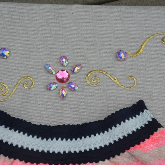 Billieblush Festive &amp; Fun Skirt! with Pom Pom Cap!