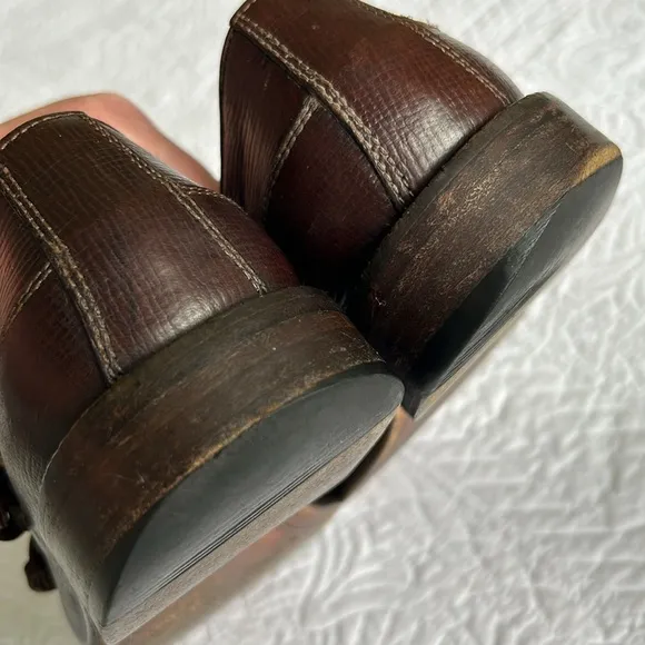Billy Reid •10.5• Brown Double Monk Strap Captoe Handmade in Italy Leather Shoes