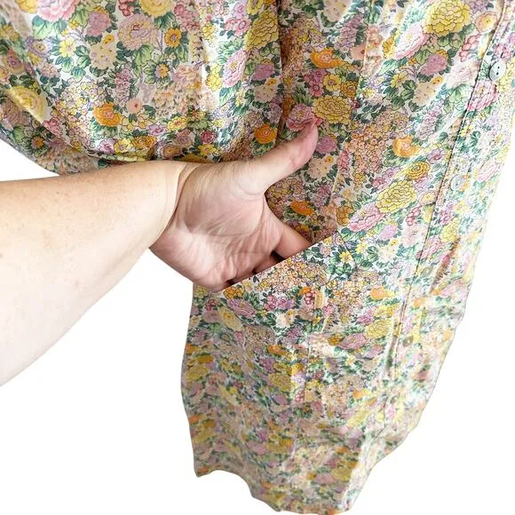 Birgitte Herskind Ami Floral Mini Dress Large Yellow NWT
