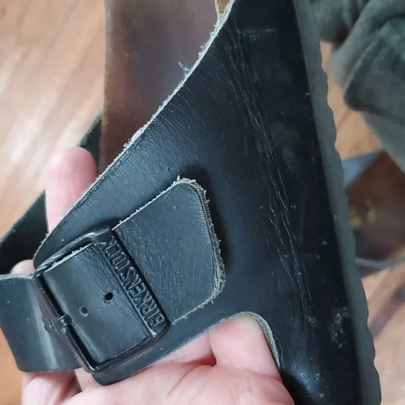 Birkenstock Arizona black cork sandals