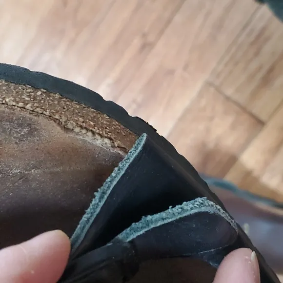 Birkenstock Arizona black cork sandals