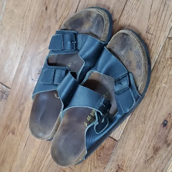 Birkenstock Arizona black cork sandals