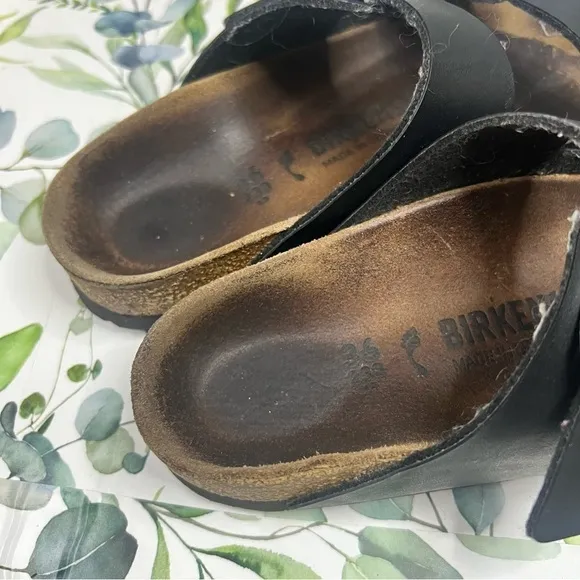 Birkenstock Arizona Black FootBed Sandals 36