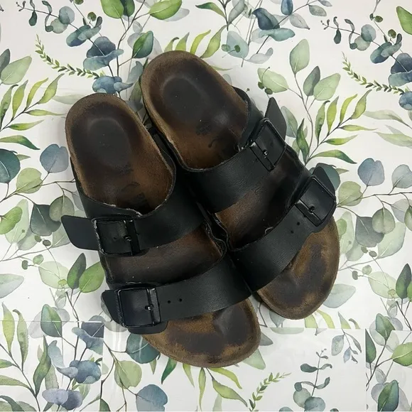 Birkenstock Arizona Black FootBed Sandals 36