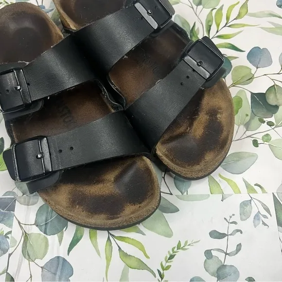 Birkenstock Arizona Black FootBed Sandals 36
