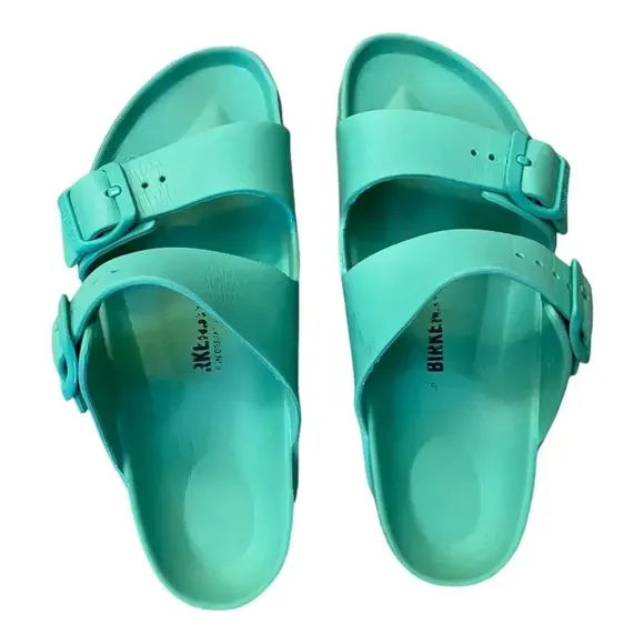 Birkenstock Arizona EVA Womens Size EU 36 Green Slip-On Strappy Slip On Sandals