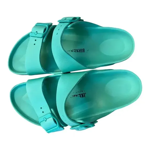 Birkenstock Arizona EVA Womens Size EU 36 Green Slip-On Strappy Slip On Sandals