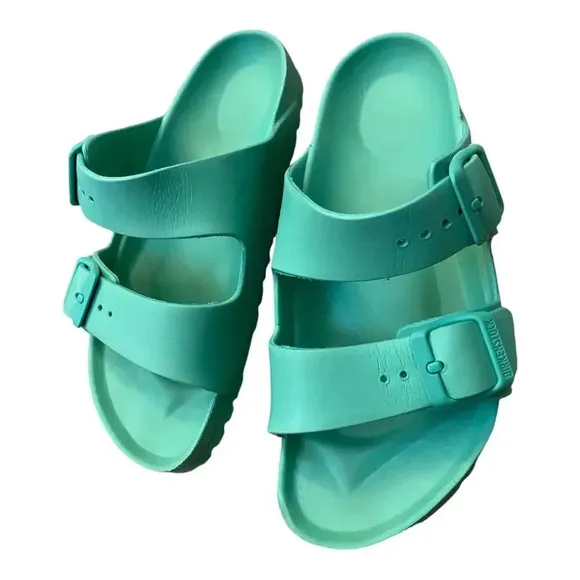 Birkenstock Arizona EVA Womens Size EU 36 Green Slip-On Strappy Slip On Sandals