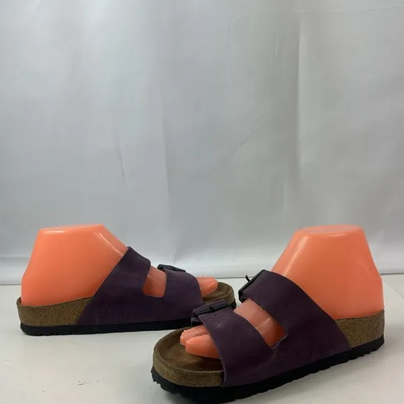 Birkenstock Arizona Purple Suede Leather Women's Sandals
