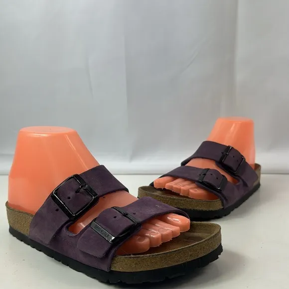 Birkenstock Arizona Purple Suede Leather Women's Sandals