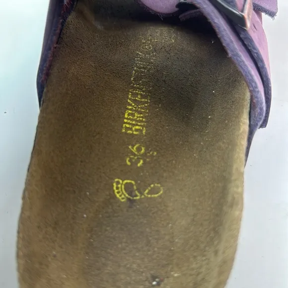 Birkenstock Arizona Purple Suede Leather Women's Sandals