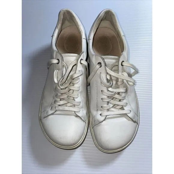 Birkenstock Bend Low White Leather Sneakers Shoes Mens Size EU 43‎ US 10