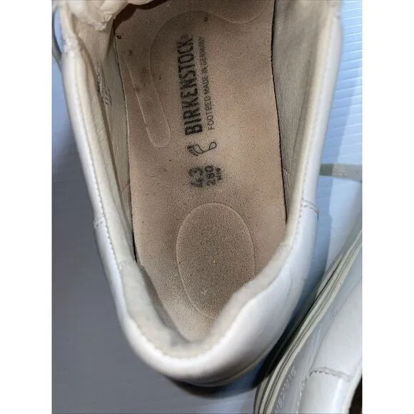 Birkenstock Bend Low White Leather Sneakers Shoes Mens Size EU 43‎ US 10