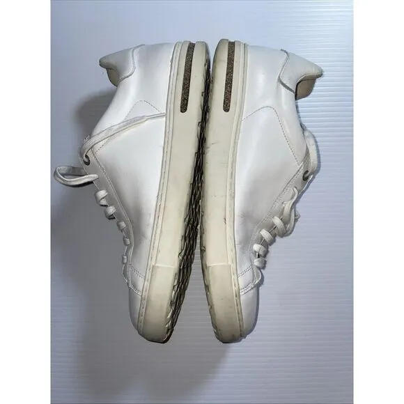Birkenstock Bend Low White Leather Sneakers Shoes Mens Size EU 43‎ US 10