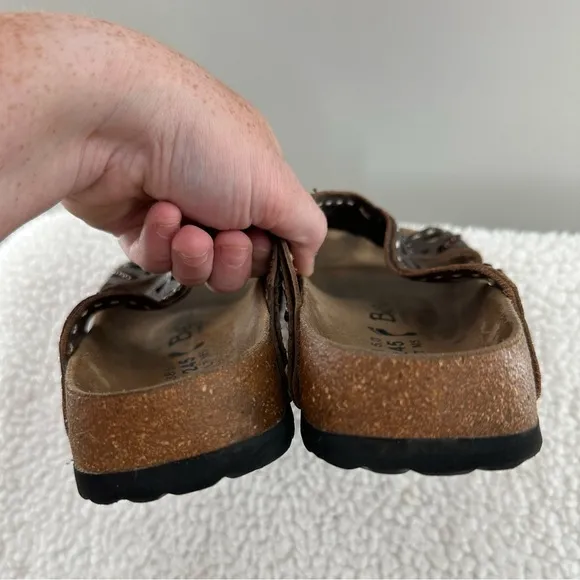 Birkenstock Betula Brown Cork Bed Slip On Sandals