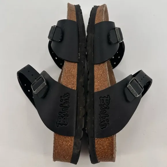 Birkenstock Birki’s Freeport Black Birko-flor Sandals Size 36