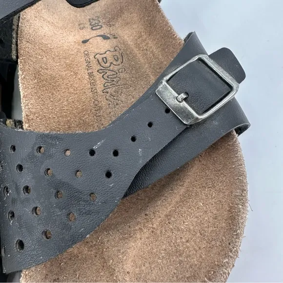 Birkenstock Birki’s Freeport Black Birko-flor Sandals Size 36