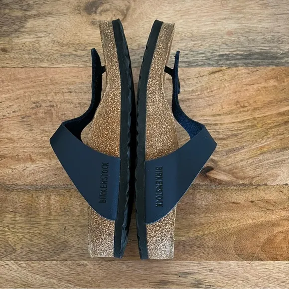 Birkenstock Blue Gizeh Leather Sandals Size 7
