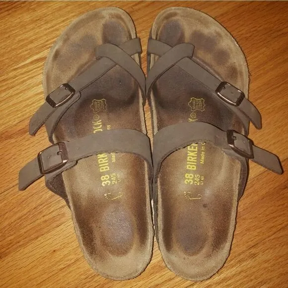 Birkenstock Brown Birko Flor Footbed Sandals