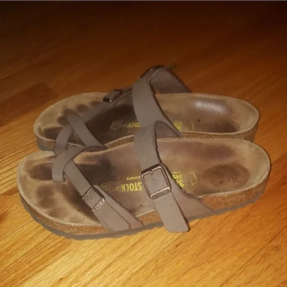 Birkenstock Brown Birko Flor Footbed Sandals