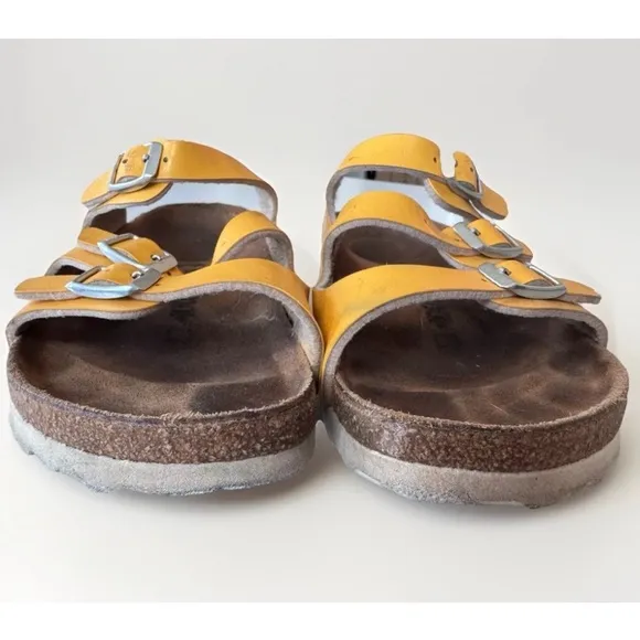Birkenstock Florida 3 Strap Buckle Slip On Sandals Shoes Women’s Size 38