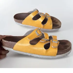Birkenstock Florida 3 Strap Buckle Slip On Sandals Shoes Women’s Size 38