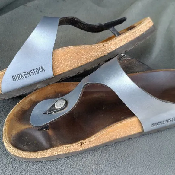 Birkenstock Gizeh Birko Flor Women Sandals Gray