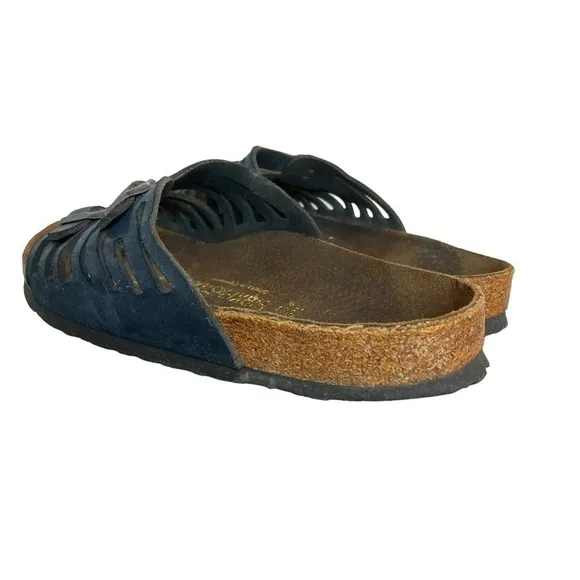 Birkenstock Granada Blue Slip On Slide Sandals Size 38/Size 7-7.5