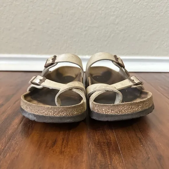 BIRKENSTOCK Mayari Birko-Flor Graceful Pearl White Sandals