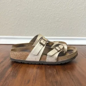 BIRKENSTOCK Mayari Birko-Flor Graceful Pearl White Sandals