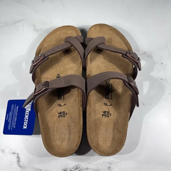 Birkenstock Mayari Birko Flor Mocha Sandals