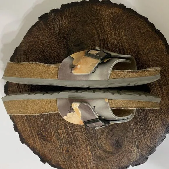 Birkenstock Papillio Women’s Size 7 Catalina Floral One Strap Slip On Sandals